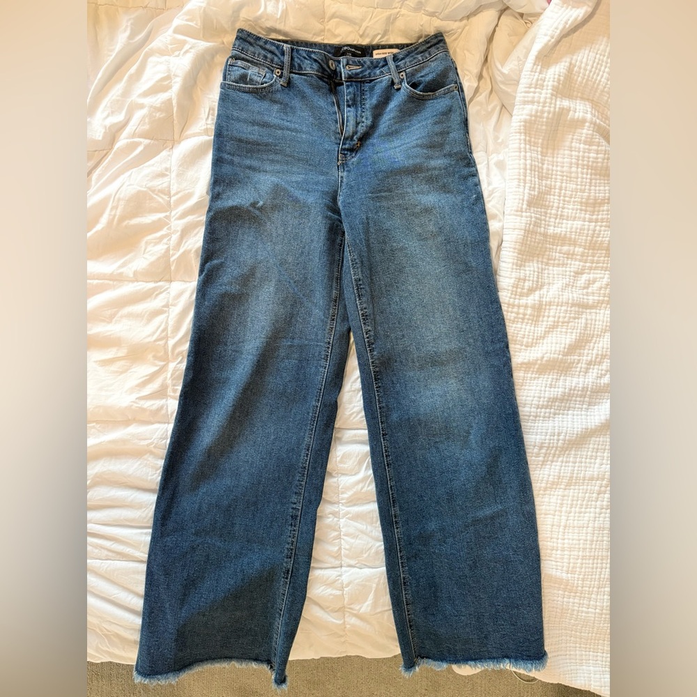 BCBGeneration Blue Flare, High Rise & Wide Leg Jeans